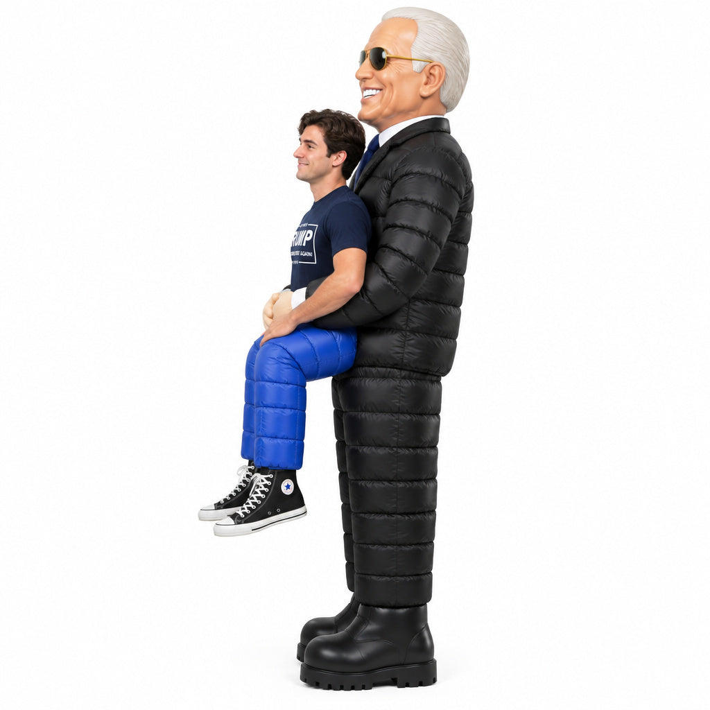 PresidentGrab Inflatable Costume - Biden side view