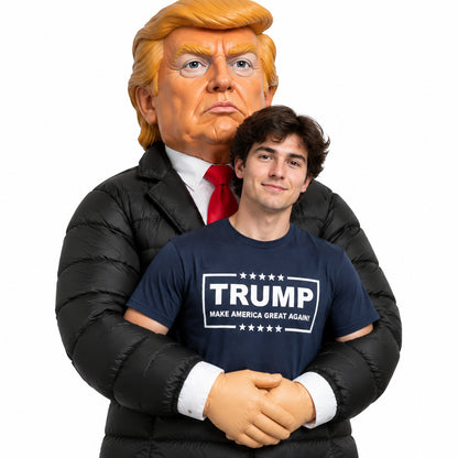 PresidentGrab Inflatable Costume - Trump close-up