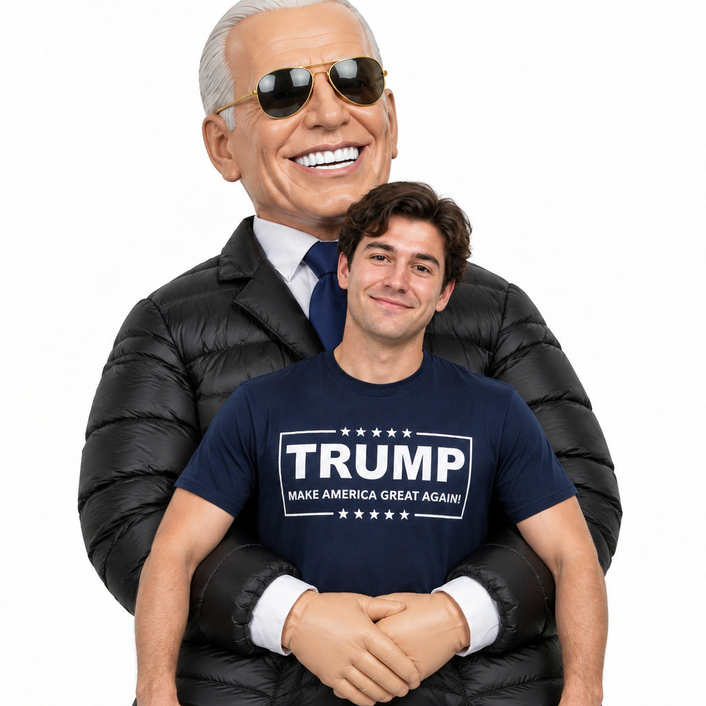 PresidentGrab Inflatable Costume - Biden close-up