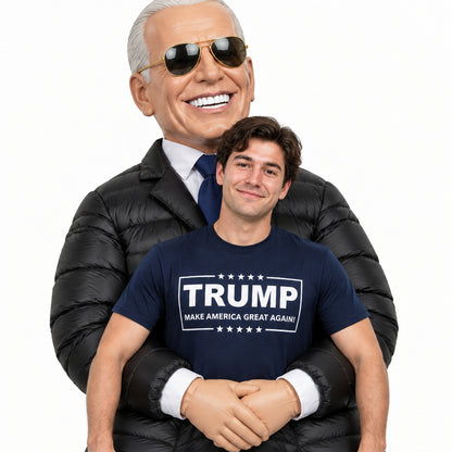 PresidentGrab Inflatable Costume - Biden close-up