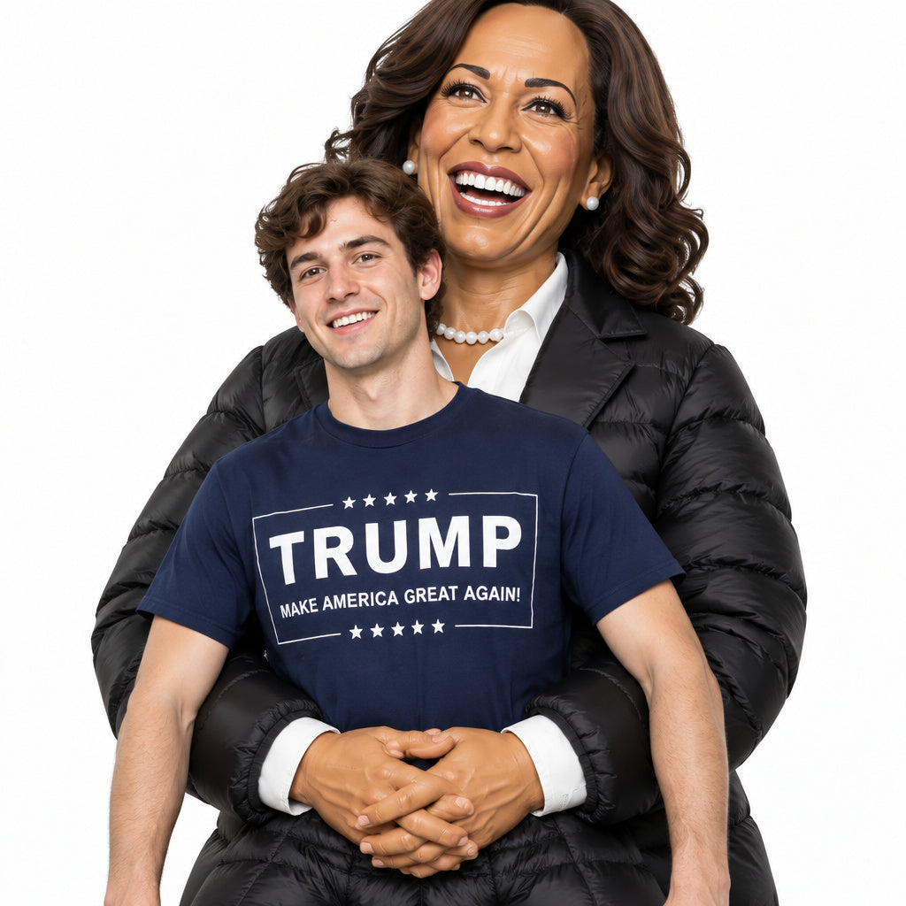 PresidentGrab Inflatable Costume - Kamala close-up