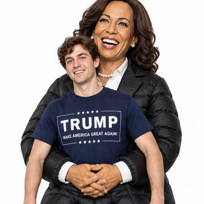 PresidentGrab Inflatable Costume - Kamala close-up
